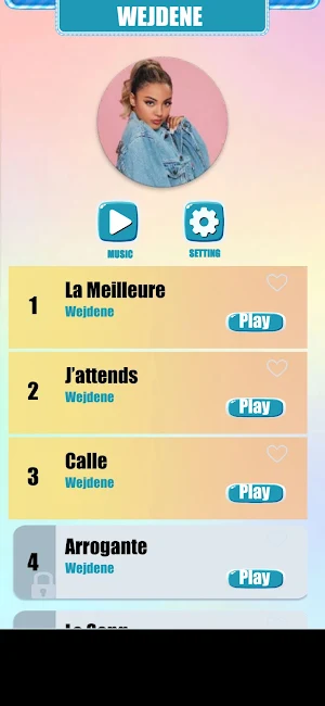 Wejdene Music Tiles Game Screenshot 0