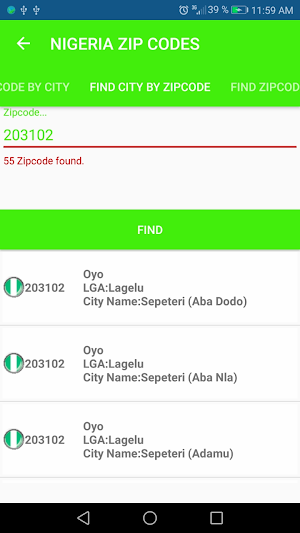 NIGERIA POSTCODES Screenshot 3