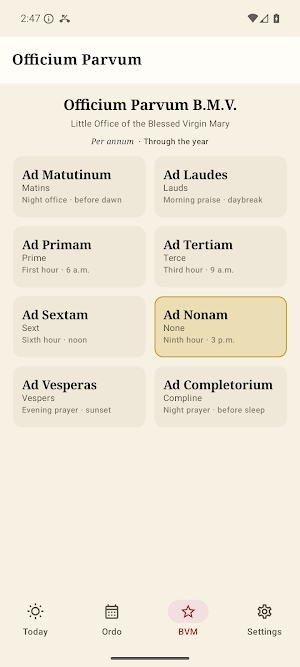 Officium: 1962 Roman Breviary Screenshot 3