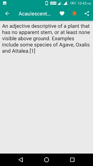 Botany Dictionary Screenshot 2