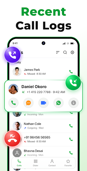 Phone calls - Contacts Screenshot 1