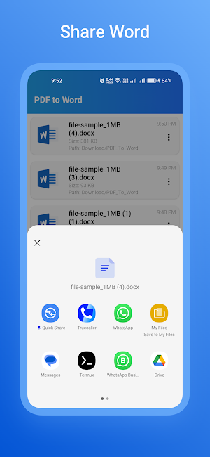 PDF to Word Converter Screenshot 3