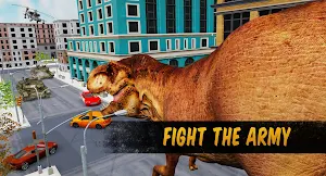 Dino T-rex World Dinosaur Simulator Jurassic Games Screenshot 1