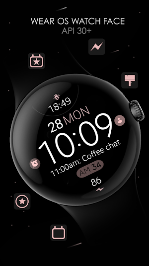 Battery Rose Gold watch face Screenshot 0
