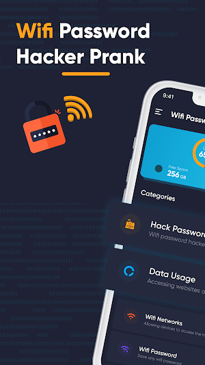 WIFI Password Hacker Prank key Screenshot 1