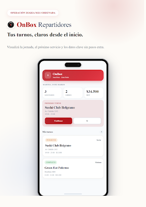 OnBox Repartidores Screenshot 1