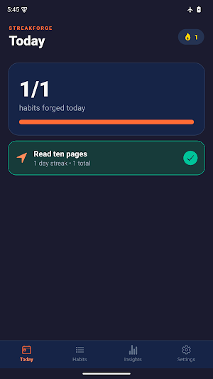 StreakForge: Habit Tracker Screenshot 0