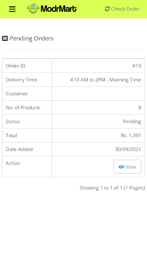 Modrmart-Delivery APP Screenshot 2