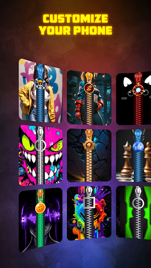 Zipper Lock Screen: Wallpapers Screenshot 0