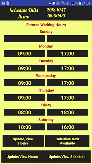 Schedule Utilities Screenshot 0