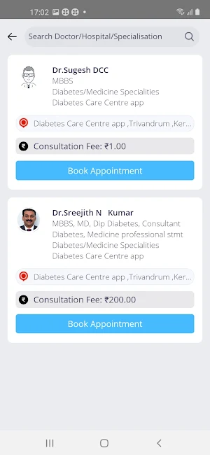 Diabetes Care Centre Screenshot 2