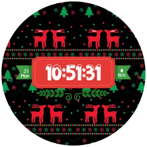Watch Face Christmas wear OS Screenshot 3