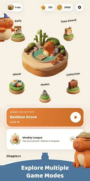 Capydoku: Capybara Star Battle Screenshot 2