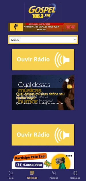 Rádio Gospel FM Recife Screenshot 1