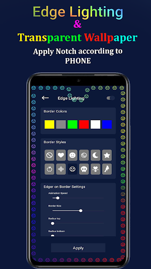 Edge Lighting-Mirror Wallpaper Screenshot 3