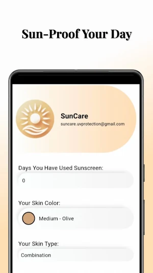 SunCare: UV & Sunscreen Alert Screenshot 2