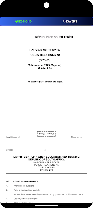 TVET Public Relations N5 - N6 Screenshot 1