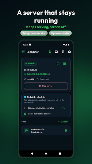 Localhost Web Server & PHP Screenshot 1