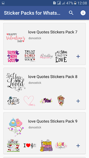 Love Quotes Stickers for WhatsApp Screenshot 2