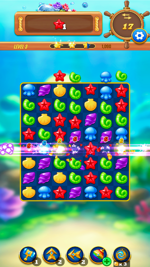 Hunter Jewel - Match 3 Ocean Screenshot 0