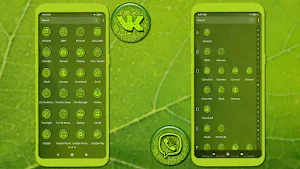 Green Leaf Drop Theme Screenshot 3