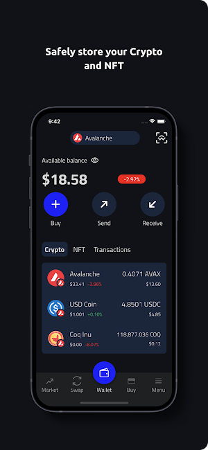 Avalanche Meme Wallet by Verso Screenshot 2