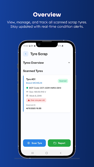 Tyre Scrap Management Screenshot 1