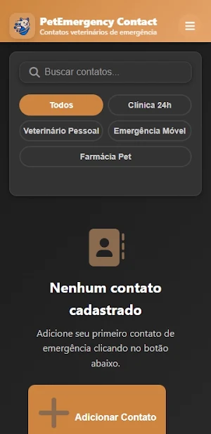 Contatos de Emergência do Pet Screenshot 1