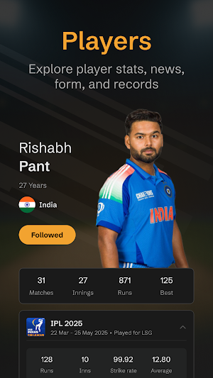 CRICKET LIVE LINE : CRIX Screenshot 3