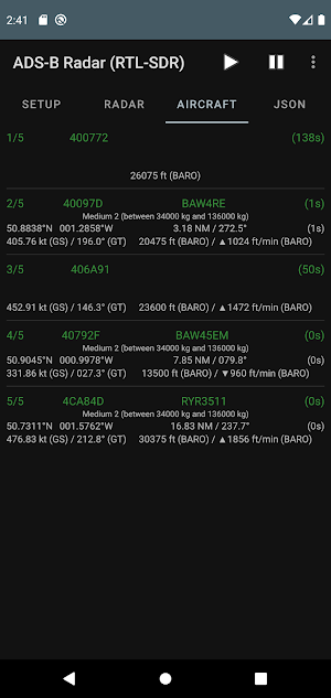 ADS-B Radar (RTL-SDR) Screenshot 3