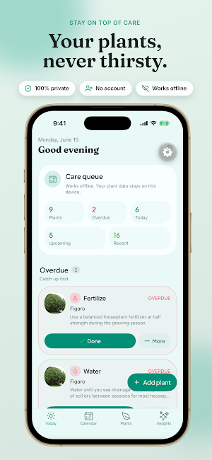 LeafCue: Plant Care Tracker Screenshot 0