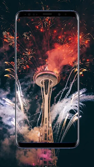 Fire Works Wallpaper Screenshot 3