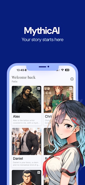 MythicAI - AI characters Screenshot 0