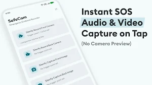SafeCam: SOS Background Record Screenshot 0