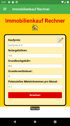Darlehensrechner Sondertilgung Screenshot 0