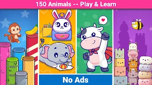 Animal puzzle & games for kids Screenshot 0