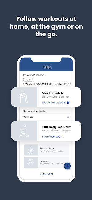 Overtime Nutrition and Fitness Screenshot 2