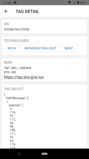 NFC ReWriter Screenshot 2