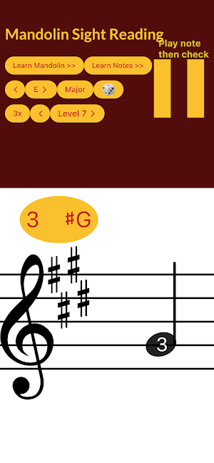 Mandolin Sight Reading Screenshot 3