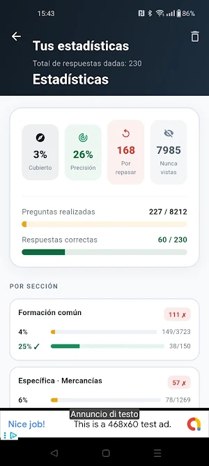 Test CAP España Screenshot 3