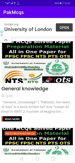 Pak Mcqs - Most Important Mcqs Screenshot 2