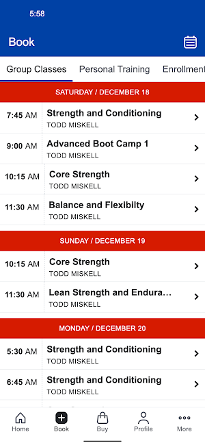 BMBI Fitness Screenshot 1