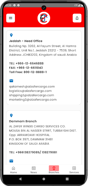 Al-Zafer Wings Cargo Services Screenshot 3