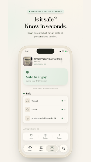 Oli: Pregnancy Safety Scanner Screenshot 0