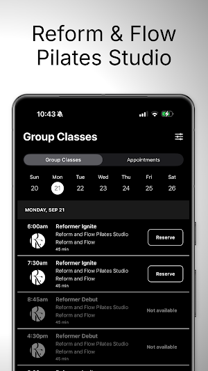 Reform & Flow Pilates Studio Screenshot 2