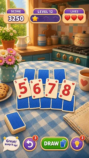 Kitty Tripeaks Screenshot 2