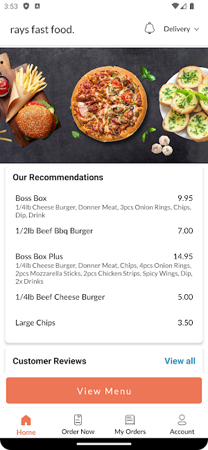 rays fast food Screenshot 1