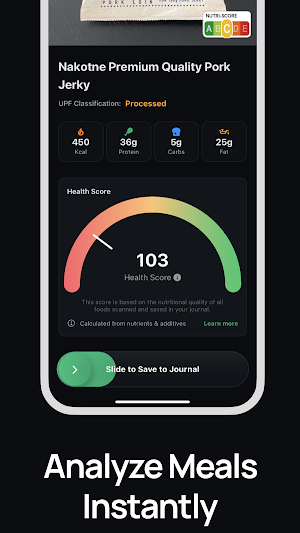 MyNutri - UPF Calorie Scanner Screenshot 1