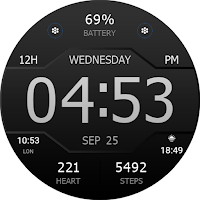 Key WF43 Digital Watch Face