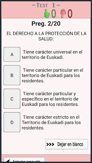 TestOpos Conductor Sanitario Screenshot 3